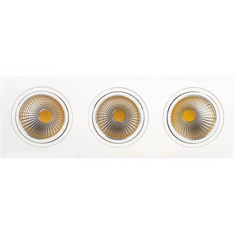 Встраиваемый светодиодный светильник Horoz 3X10W 6400К белый 016-022-0030 (HL6713L) HRZ00000261