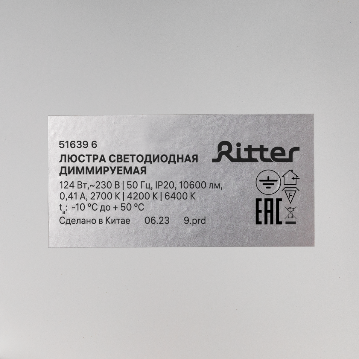 Потолочная люстра Ritter Anello 51639 6