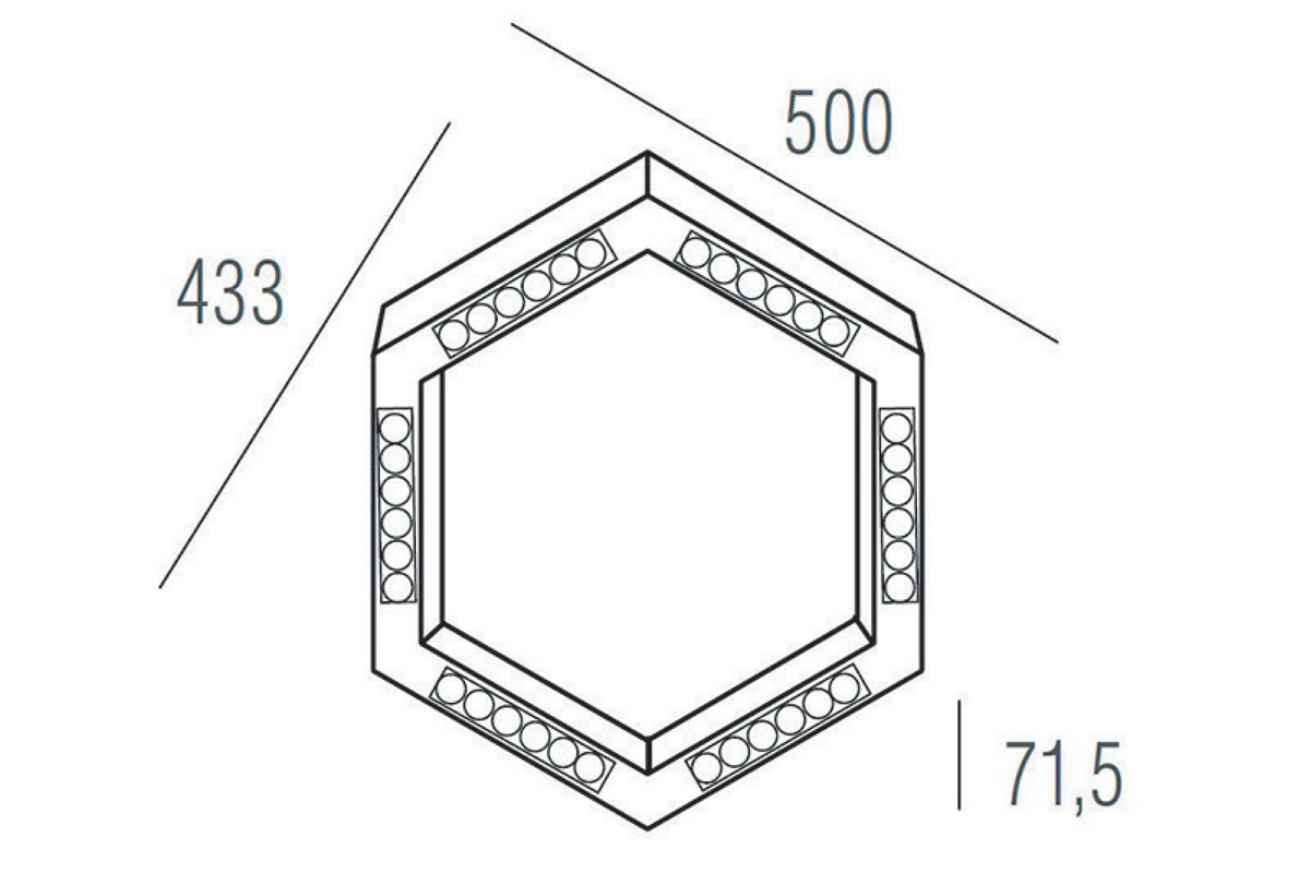 Потолочный светильник Donolux Eye-hex DL18515S111А36.34.500WW
