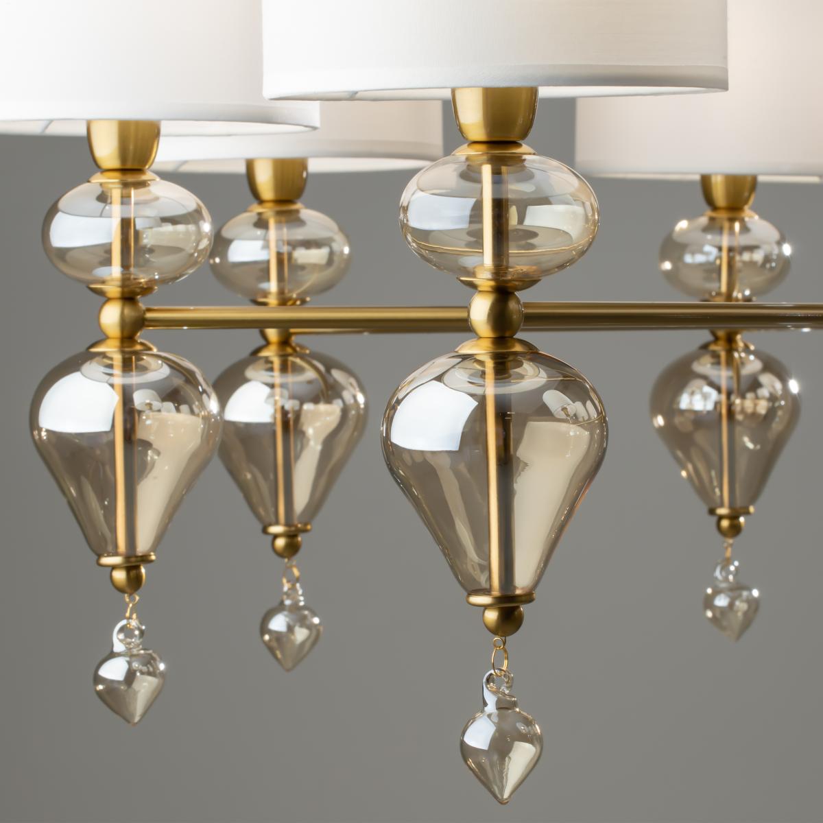 Люстра на штанге Freya Raise FR5369CL-08BS