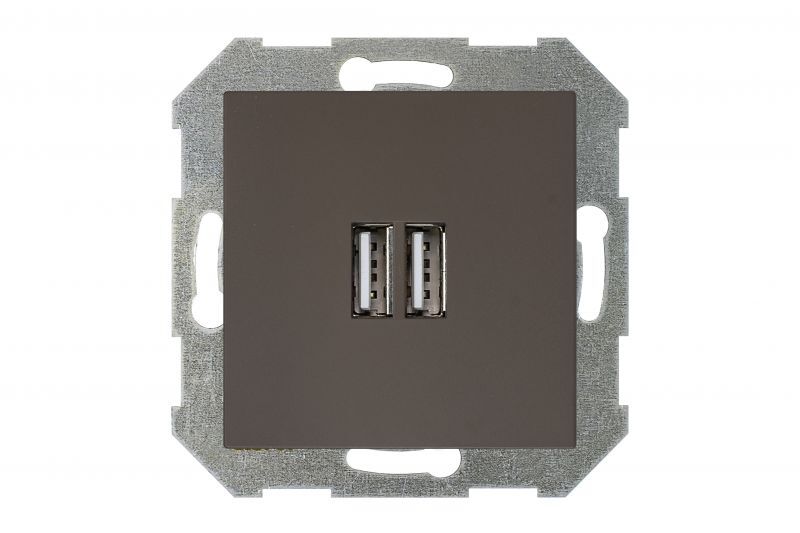Розетка 2 usb Liregus Retro 29-016