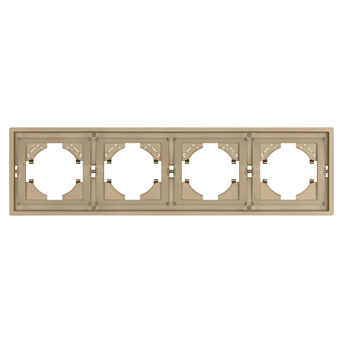 Рамка пластиковая на 4 поста Arlight FRM-TENDO-SFPL-4-GD 054663