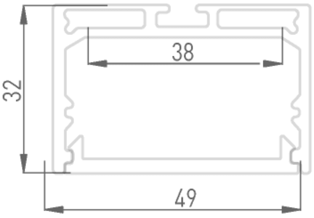 Профиль алюминиевый DesignLed LS.4932 001842