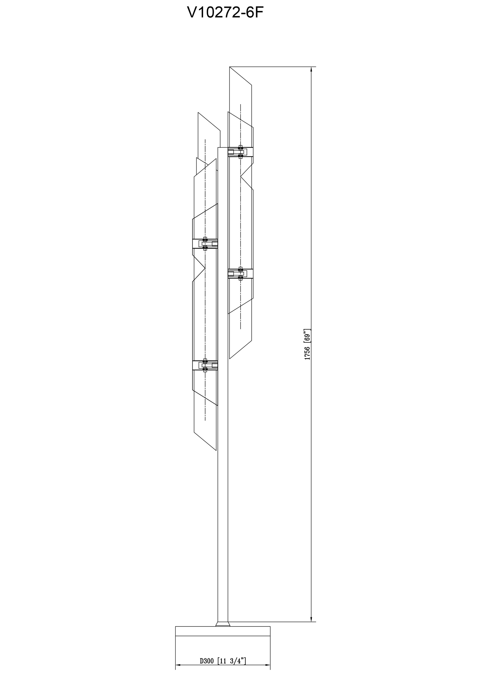 Торшер Moderli Strict V10272-6F