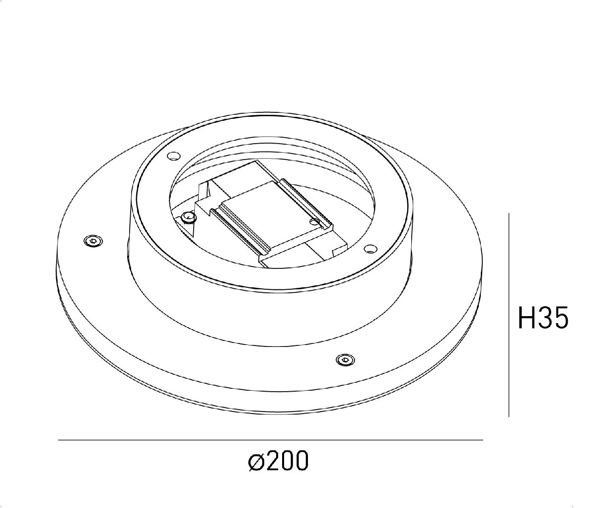 Настенный светильник Designled ML-R200-BL-WW 016545