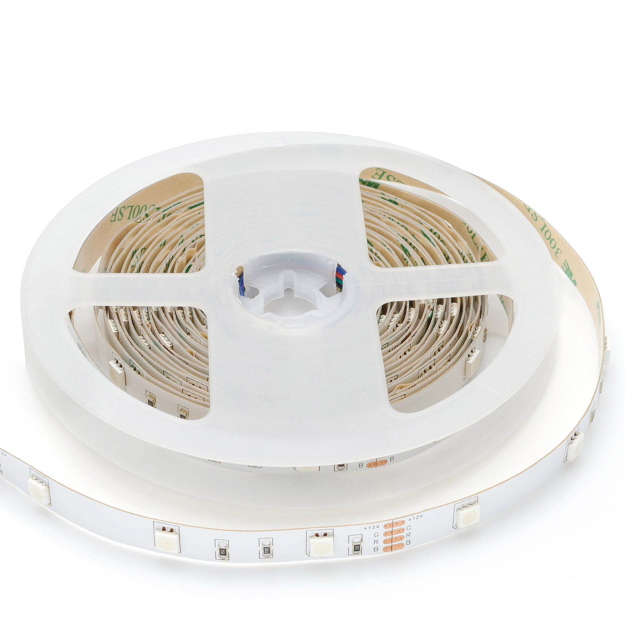 Комплект светодиодной ленты Apeyron 12В 7,2Вт/м smd5050 30д/м IP20 300Лм/м 5м RGB (адаптер питания, коннектор, контроллер, пульт) SL-47