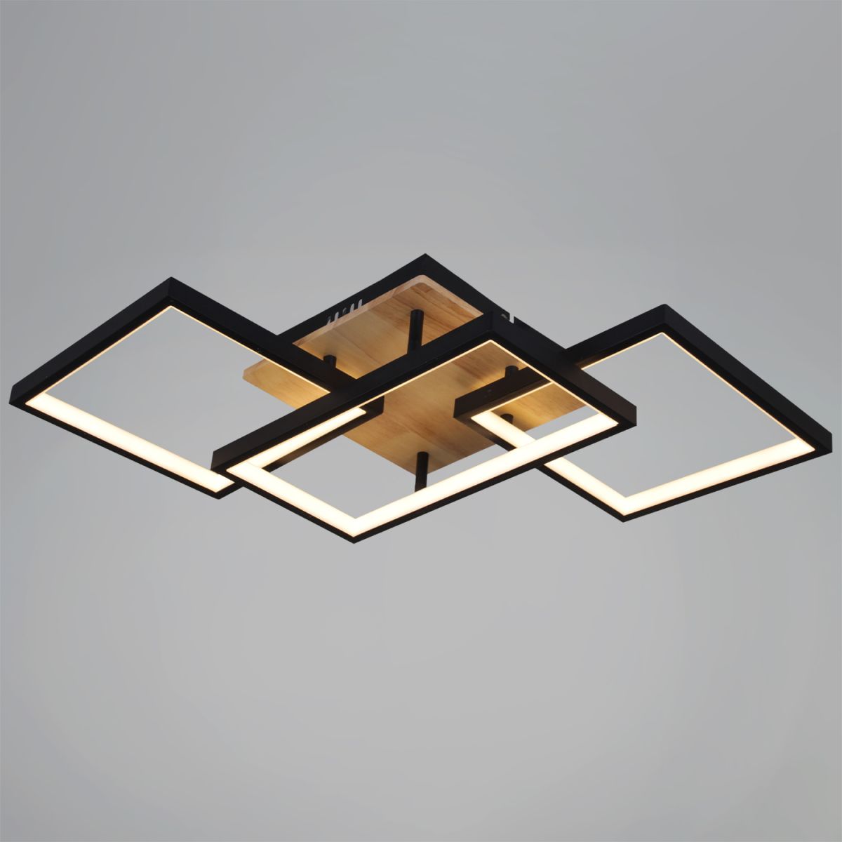 Потолочный светильник Reluce 49560-0.3-03 BK+WOOD