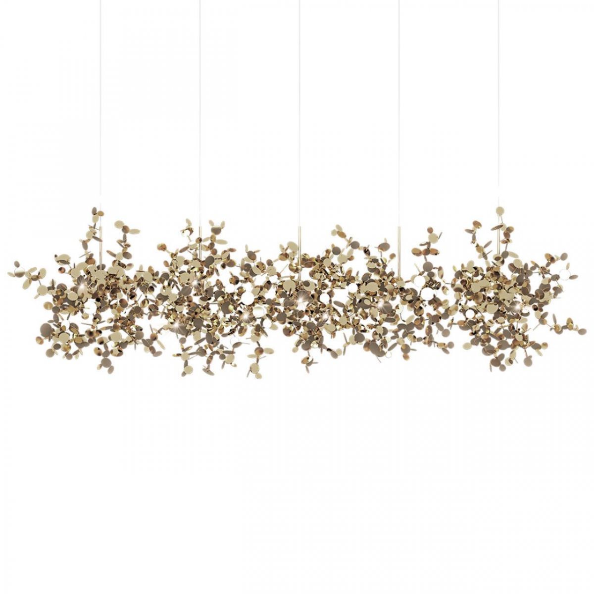Подвесной светильник на тросе Loft IT Spark 10101/5 Gold