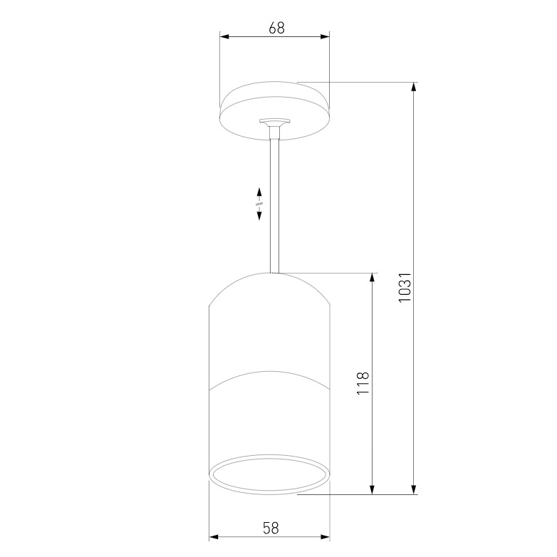Подвесной светильник Eurosvet Mini Topper 50146/1 белый