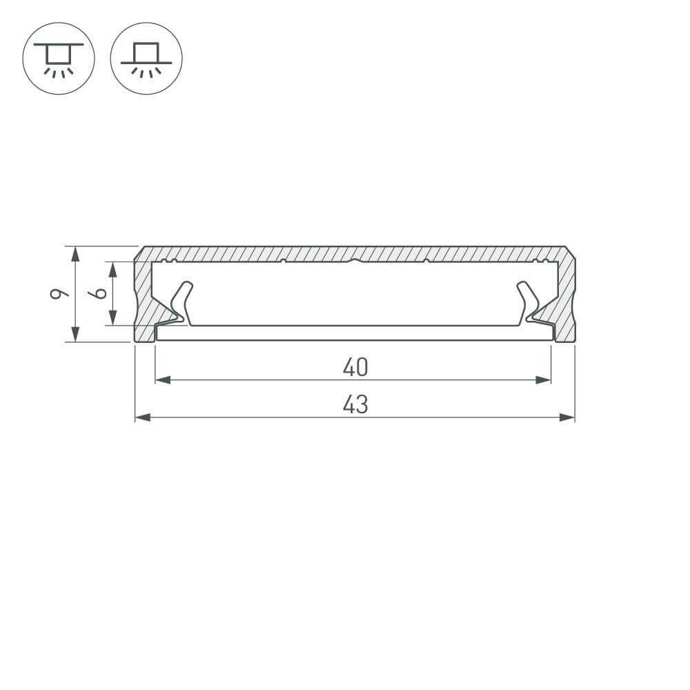 Экран Arlight ALM-FLAT-S-2000 FROST полуматовый 026752