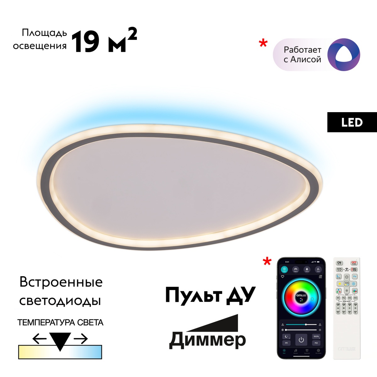 Потолочная люстра Citilux Trio CL215B251E