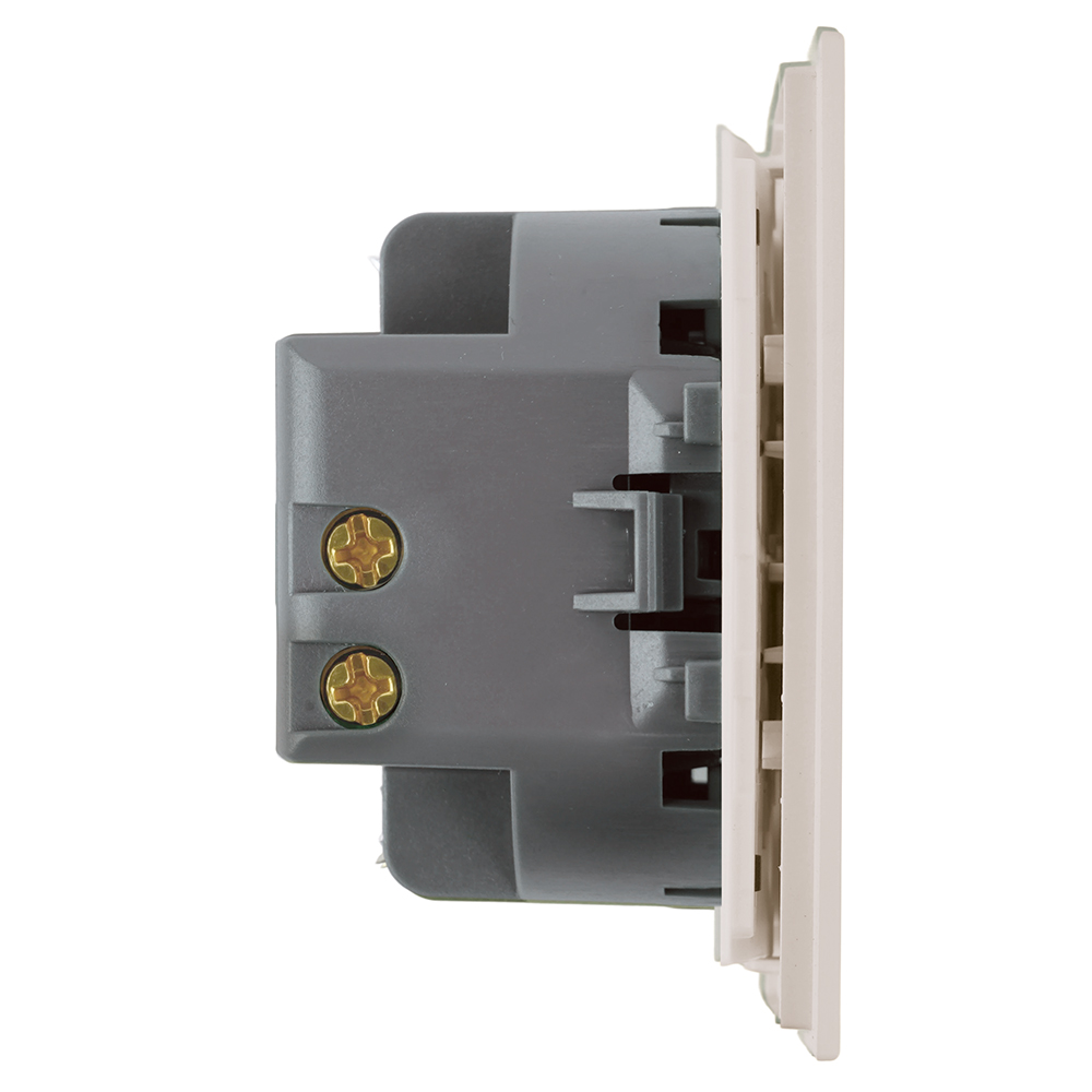 Переключатель 1-клавишный (механизм) Stekker Мия 250В 10A RSW10-3105-08 пудровый жемчуг 50477