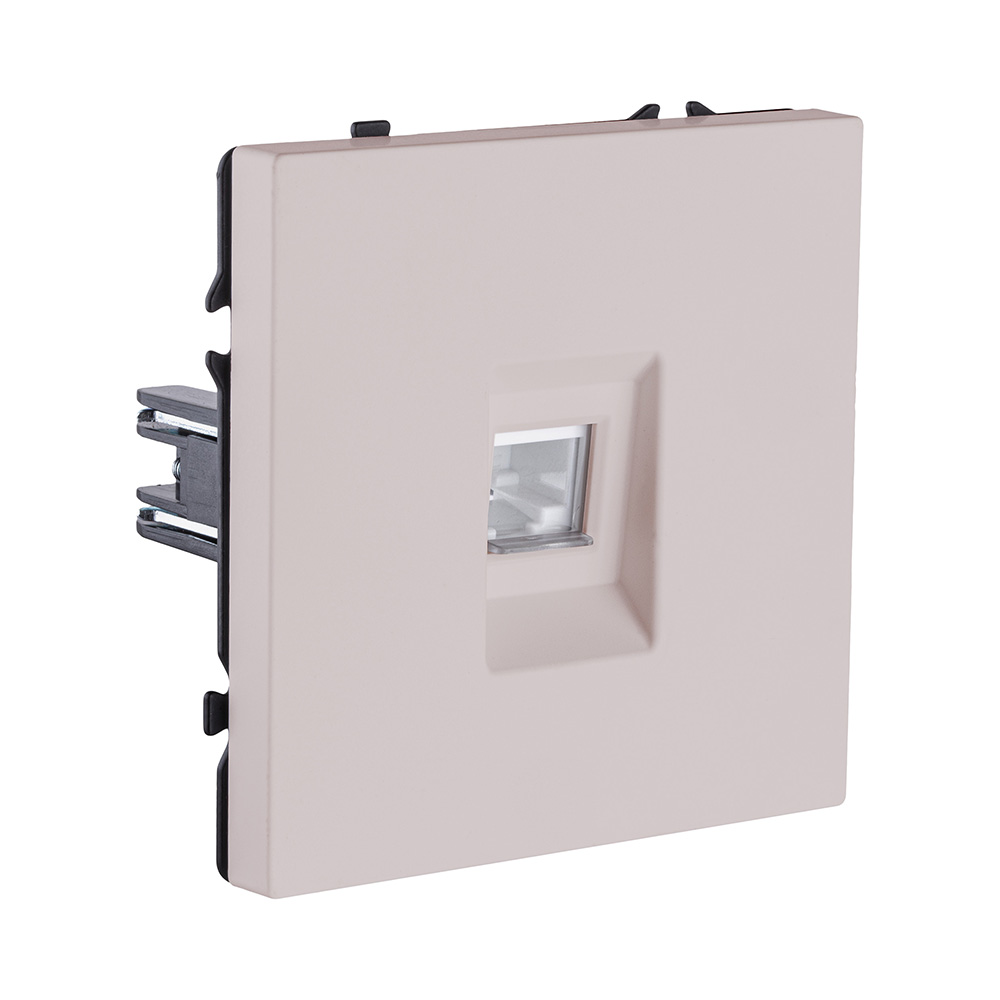 Розетка Ethernet RJ45 Cat.6, кашемир матовый Kollinger Eclipse EC-017CM