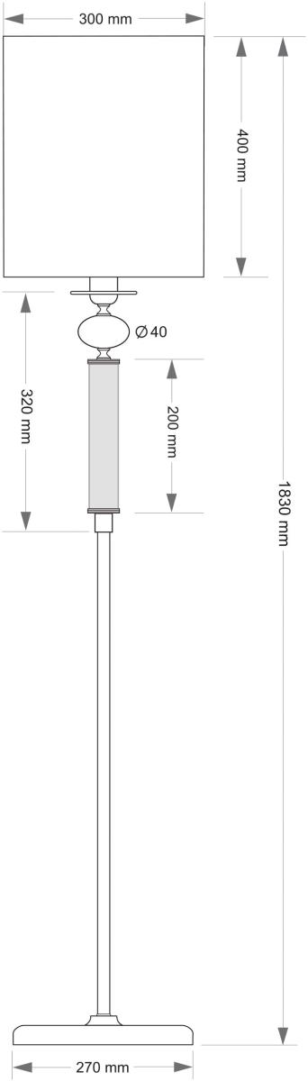 Торшер Kutek Lea LEA-LS-1(P/A)