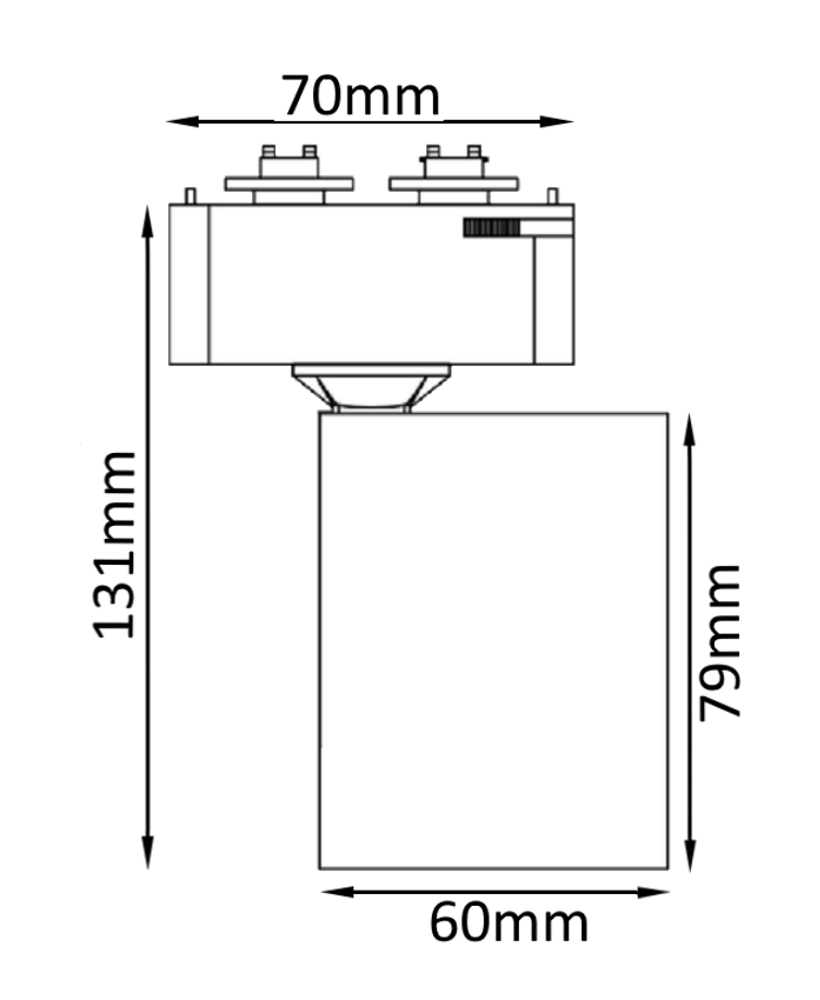 Трековый светильник Crystal Lux CLT 0.31 001 CLT 0.31 001 60 BL