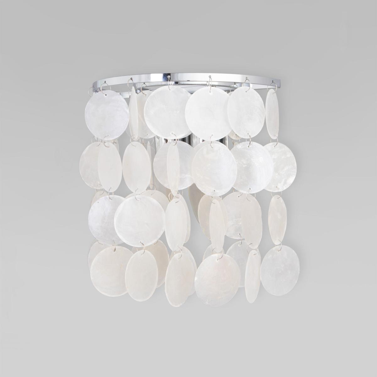 Настенный светильник Eurosvet Sandra 60084/2 хром/перламутр