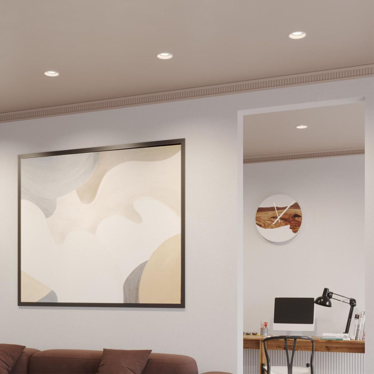 Встраиваемый светильник с переключателем цв. температуры Novotech Wir Brillo 359869