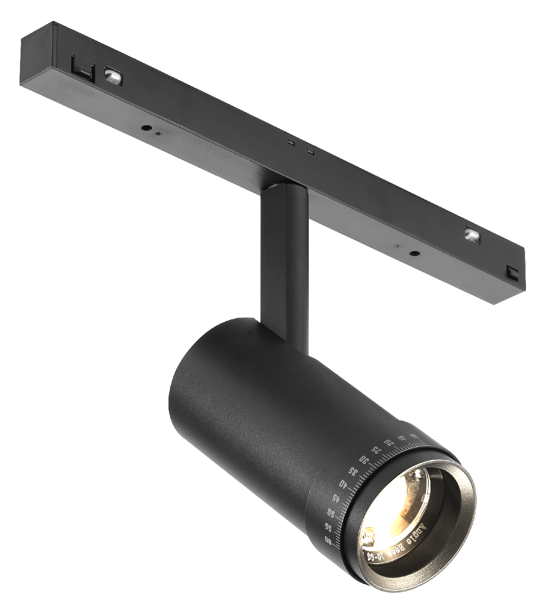 Трековый магнитный светильник iLedex Vision ZOOM 4822-020-D47-10W-10/60DG-4000K-BK