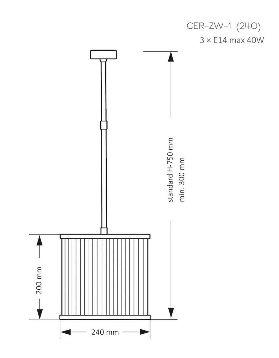 Подвесной светильник Kutek Mood Cero CER-ZW-1 (N) 240