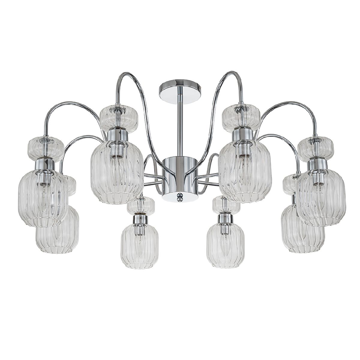 Люстра на штанге Escada Gloss 1141/8PL Chrome/Clear