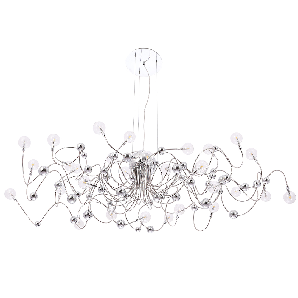 Подвесная люстра шар Crystal Lux MEDUSA SP30 CHROME
