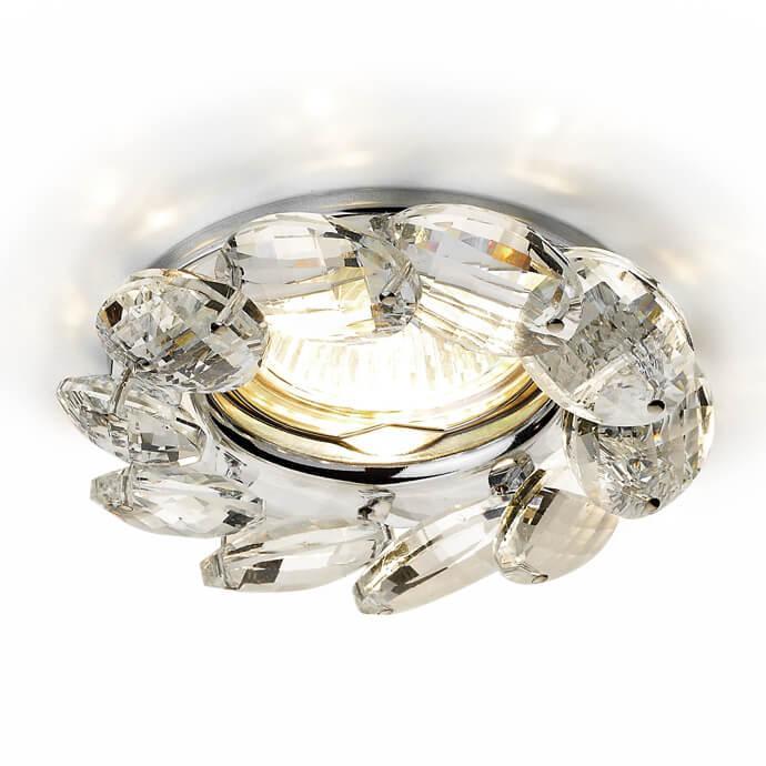 Встраиваемый светильник Ambrella Light Crystal K306 CL/CH