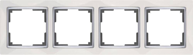 Рамка Werkel Snabb на 4 поста белая WL03-Frame-04-white 4690389046131