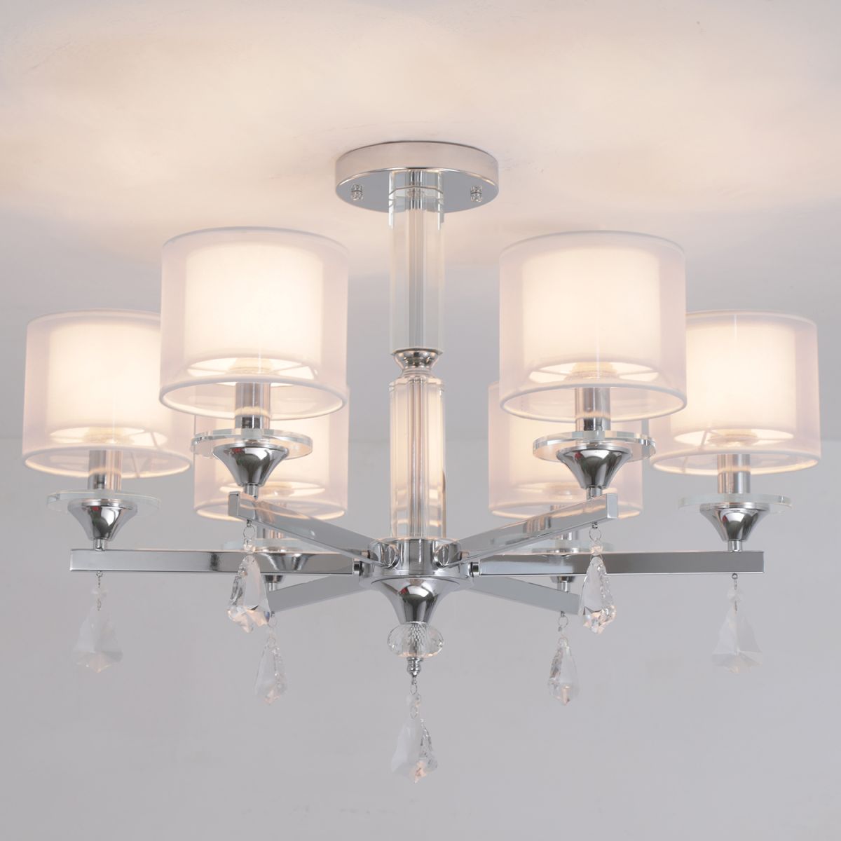 Люстра на штанге Illumico IL1354-6CPA-29 CR Romei