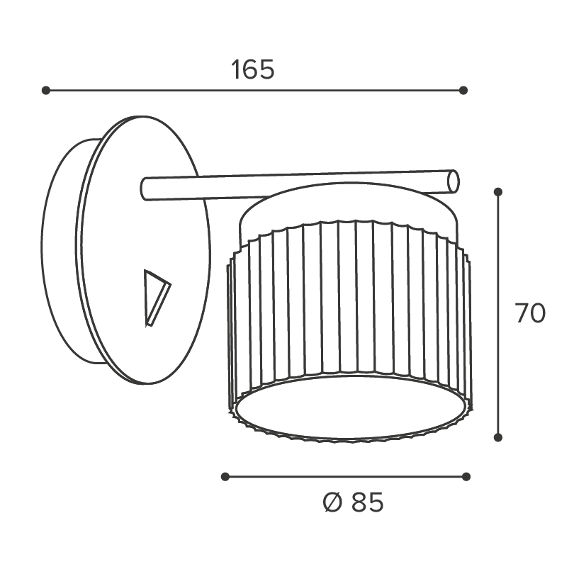 Бра WOLTA Muse WSL-GX53/W19WG