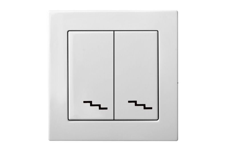 Переключатель двухклавишный Liregus Epsilon 28-010