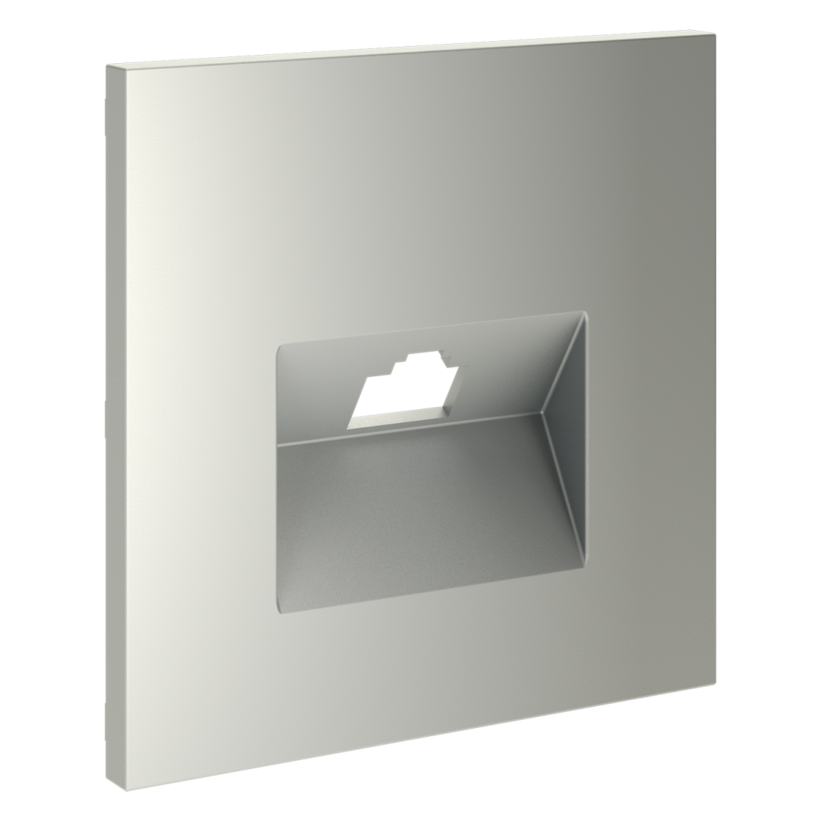 Накладка для розетки компьютерной RJ45 кат.6 Voltum S70 (сталь) VLS001305