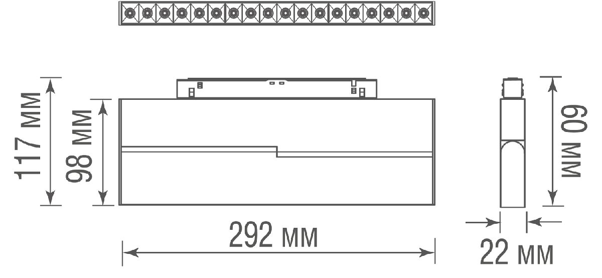 Трековый светильник Donolux Eye Turn DL20292TW18WTuya