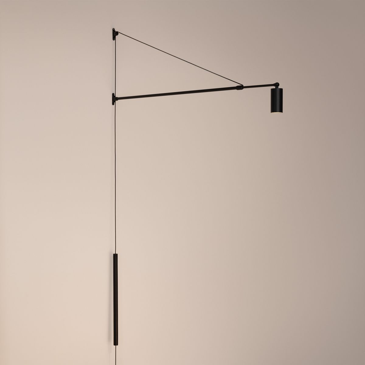 Настенный светильник Arlight SP-KANEL-WALL-6W Warm3000 (BK, 36 deg, 230V, TELESCOPIC) (IP20 Металл) 059601