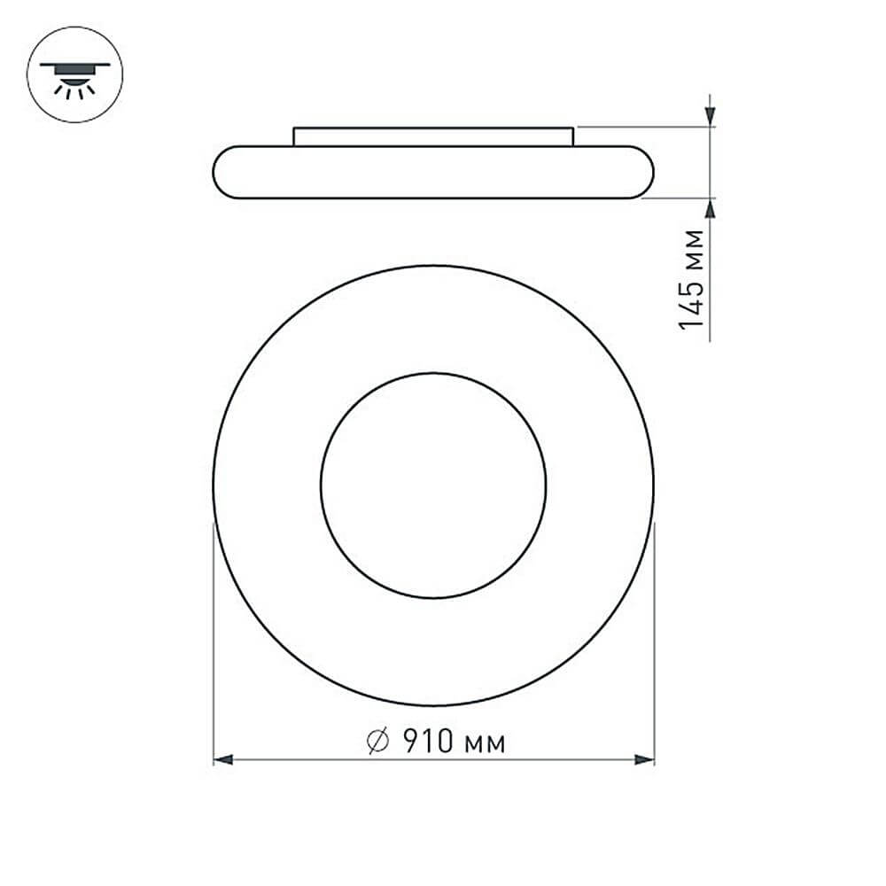 Потолочный светильник Arlight ALT-TOR-BB910SW-120W Day White