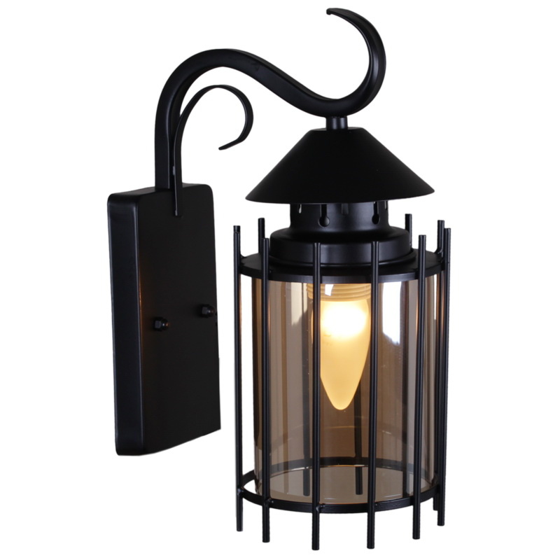 Уличный настенный светильник Reluce 08284-9.2-001U BK RLOS