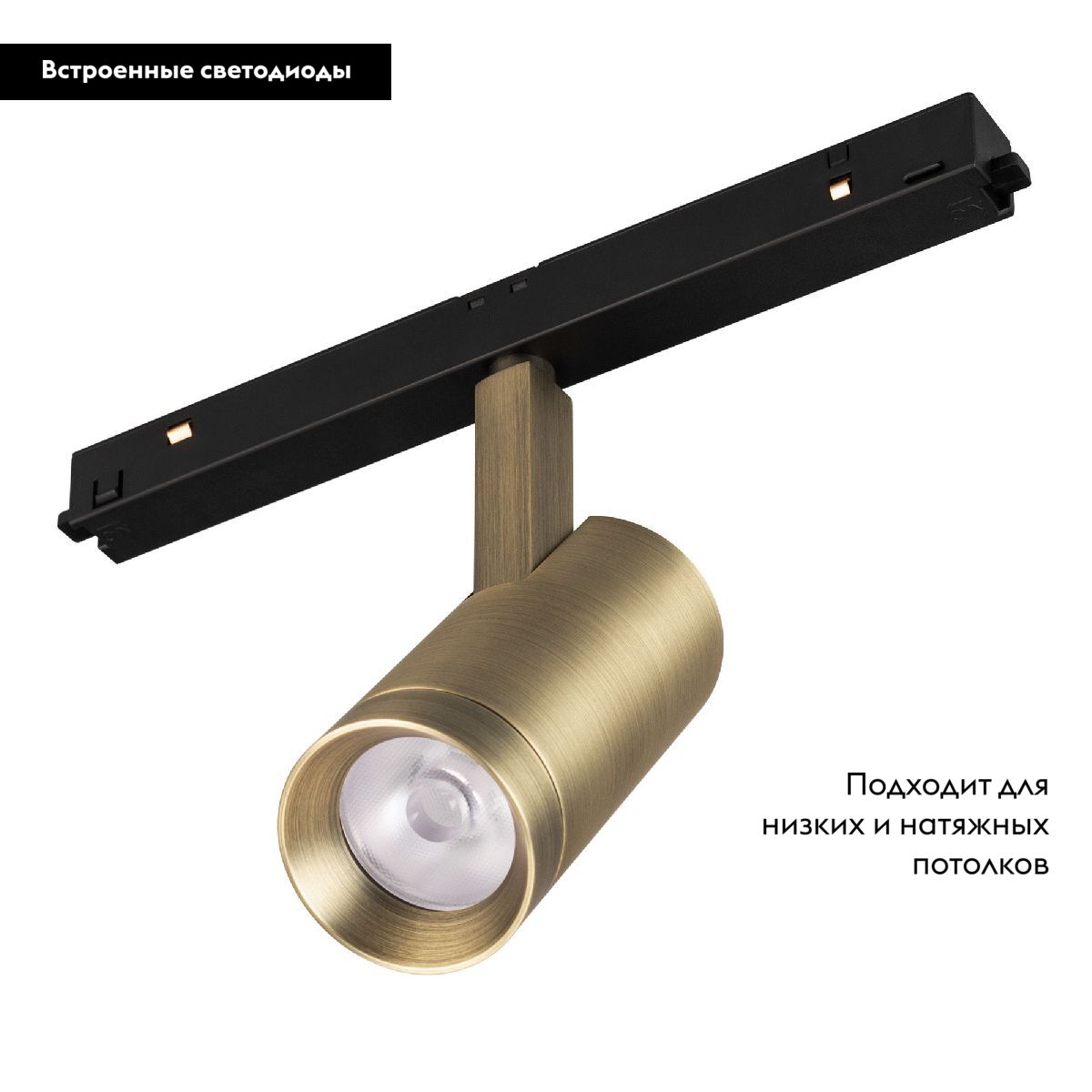 Трековый магнитный светильник Arlight MAG-ORIENT-SPOT-R45-12W Warm3000 (BR, 24 deg, 48V, DALI) 045062