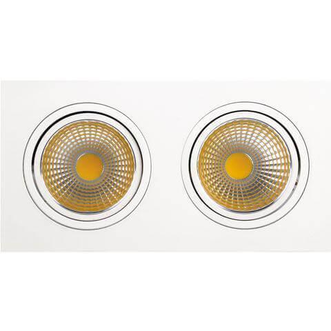 Встраиваемый светодиодный светильник Horoz 2X10W 6400К белый 016-022-0020 (HL6712L) HRZ00000258