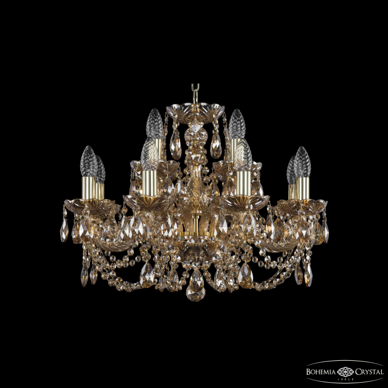 Подвесная люстра Bohemia Ivele Crystal 1406/8+4/195 G M721