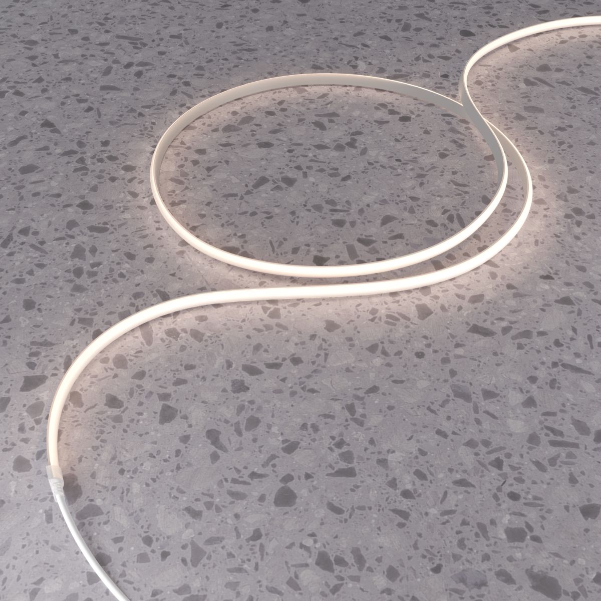 Термостойкий гибкий неон 13x7 24В 9,6Вт/м 3000K IP67 5м (вертикальный изгиб) 432054