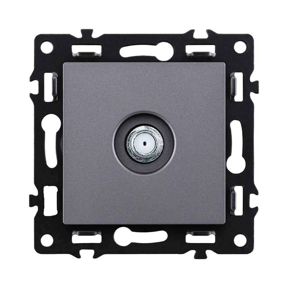 Розетка TV, серый Kollinger Asthetik AS-020GY