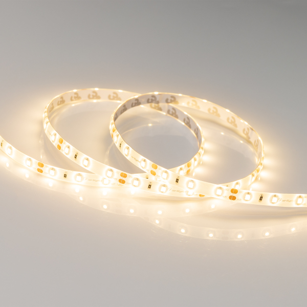 Светодиодная влагозащищенная лента Arlight 4,8W/m 60LED/m 3528SMD теплый белый 5M 014795(B)