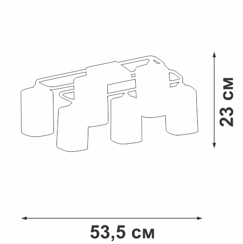 Потолочная люстра Vitaluce V3092-0/6PL