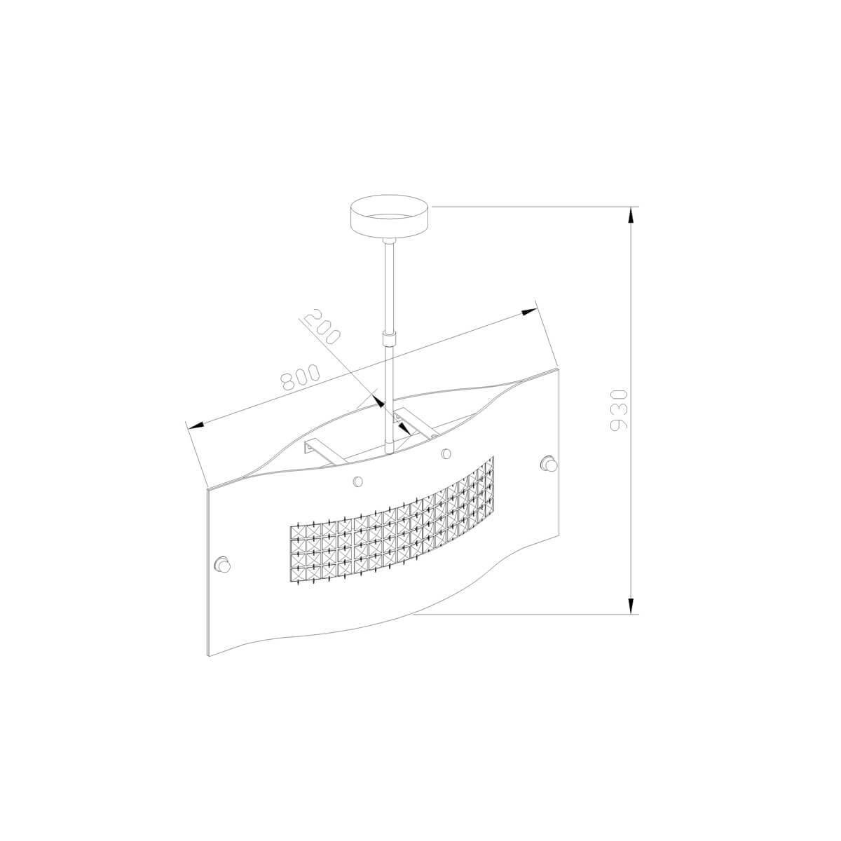 Подвесной светодиодный светильник (UL-00003777) Uniel ULY-U41C-200W/NW IP65 Grey
