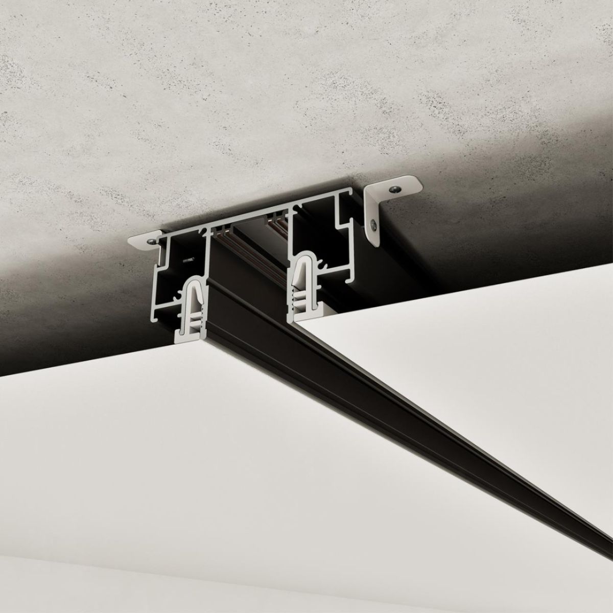 Шинопровод для монтажа в натяжной потолок в компл. заглушки 2шт, соед. планка CLAMP for Novotech 135324