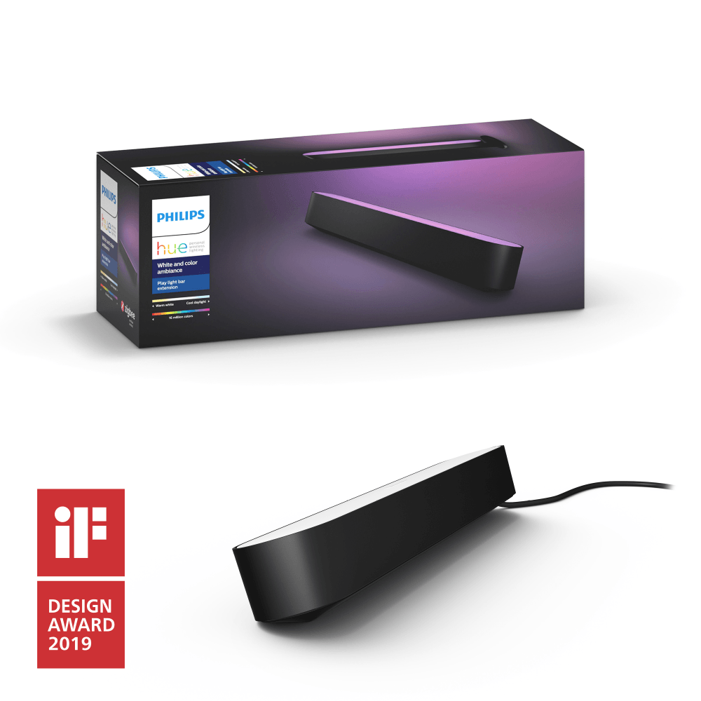 Умная настольная лампа Philips Hue Col Play Ext Pack 1pc Gm/rus Black 915005939001