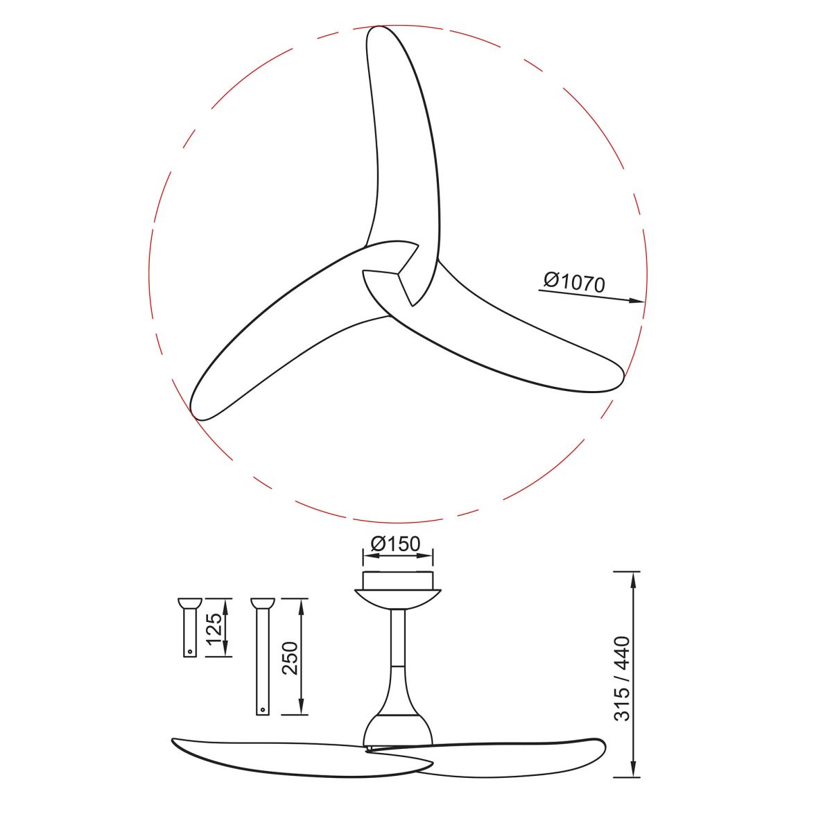 Потолочный вентилятор Mantra Ipanema 9042