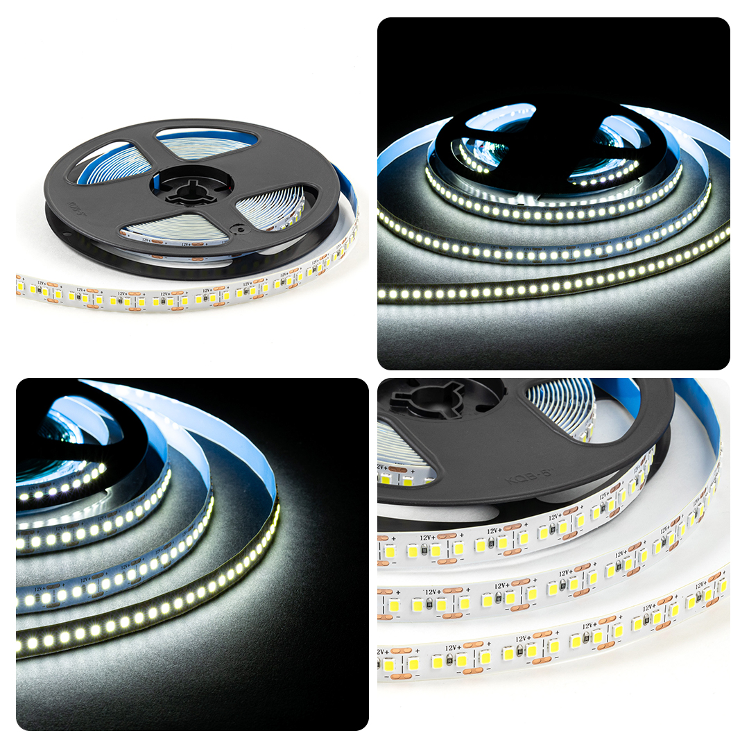 Светодиодная лента OGM 12В 5630 9,6Вт/м 6500К 1200Лм/м 5м IP20 LSE-290