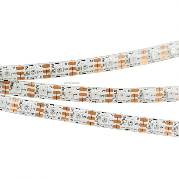 Светодиодная лента Arlight SPI-5000SE-AM 5V RGB (5060, 300 LED x1, 2812) 022186