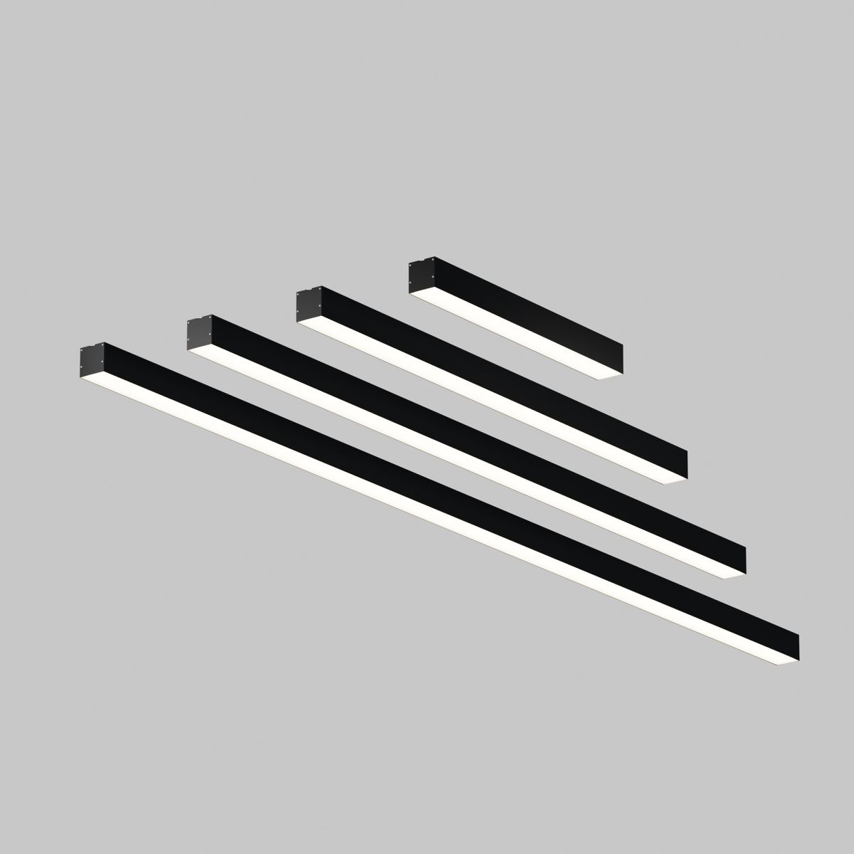 Линейный накладной светильник Maytoni Technical 4000K 50x50 (Черный, 2 м) LL311032