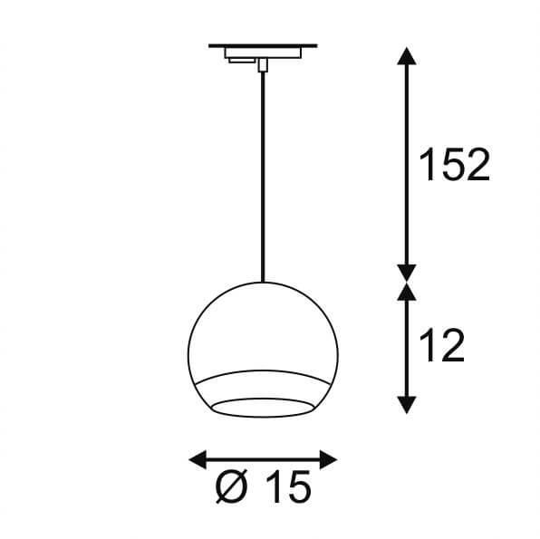 Трековый светильник SLV 1Phase-Track Light Eye 1 GU10 144019